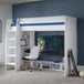 Wooden Bunk Bed With Gaming Desk - Nebula