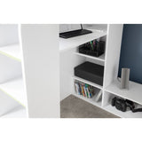 Wooden Bunk Bed With Gaming Desk - Nebula