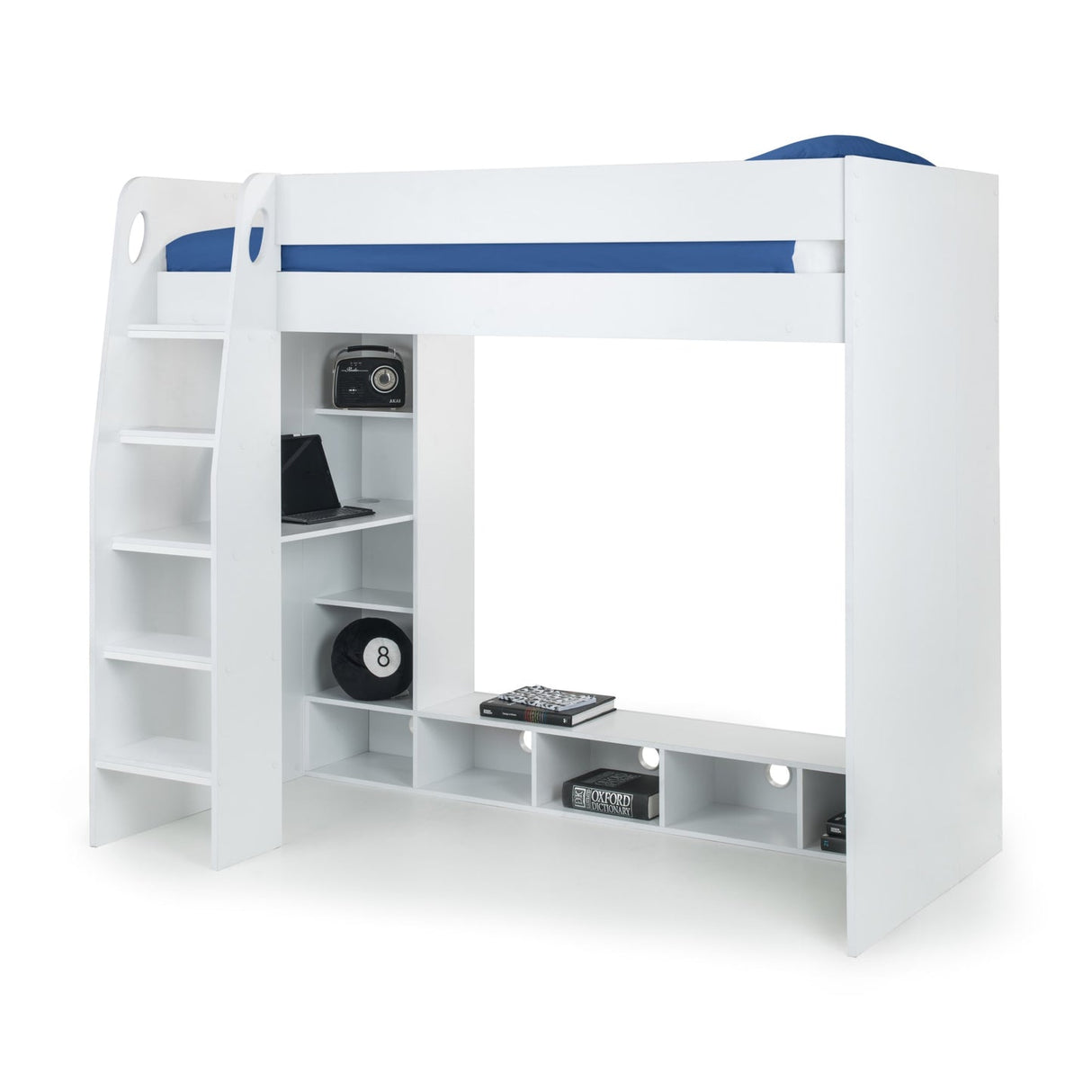 Wooden Bunk Bed With Gaming Desk - Nebula