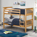 Wooden Bunk Bed With Ladder - Barcelona