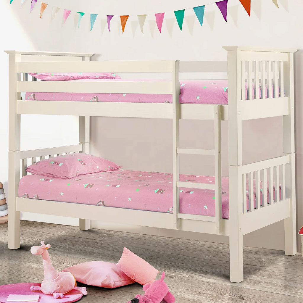 Wooden Bunk Bed With Ladder - Barcelona