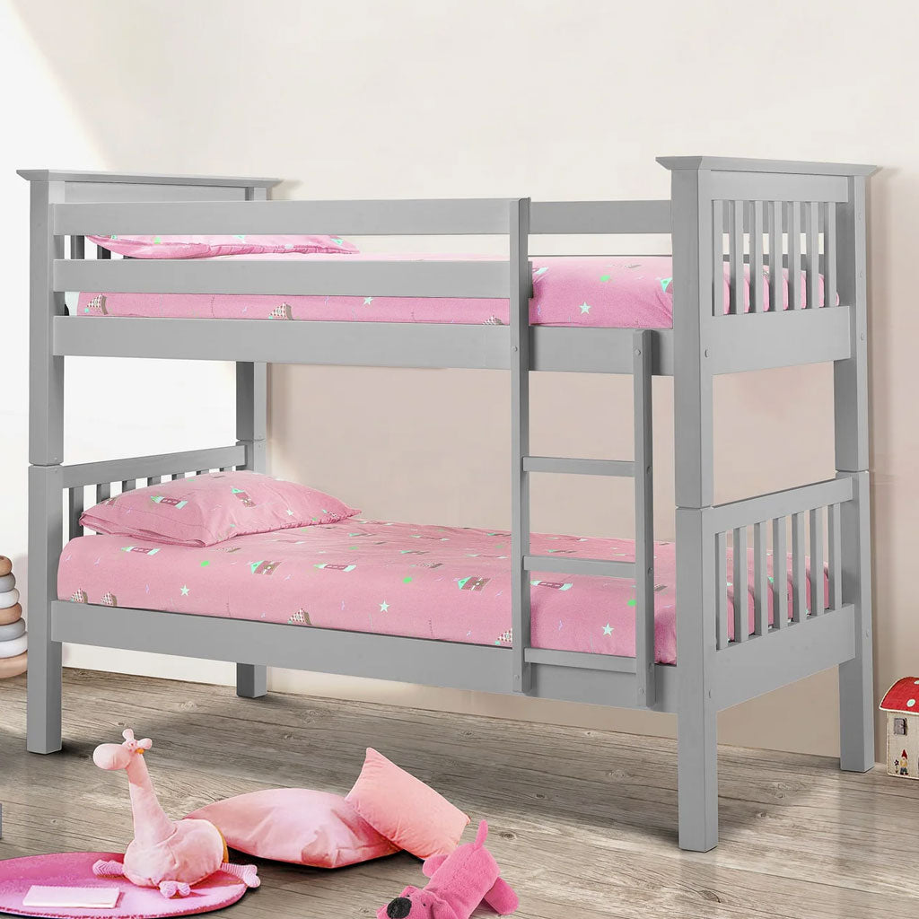 Wooden Bunk Bed With Ladder - Barcelona