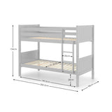 Wooden Bunk Bed With Ladder - Bella