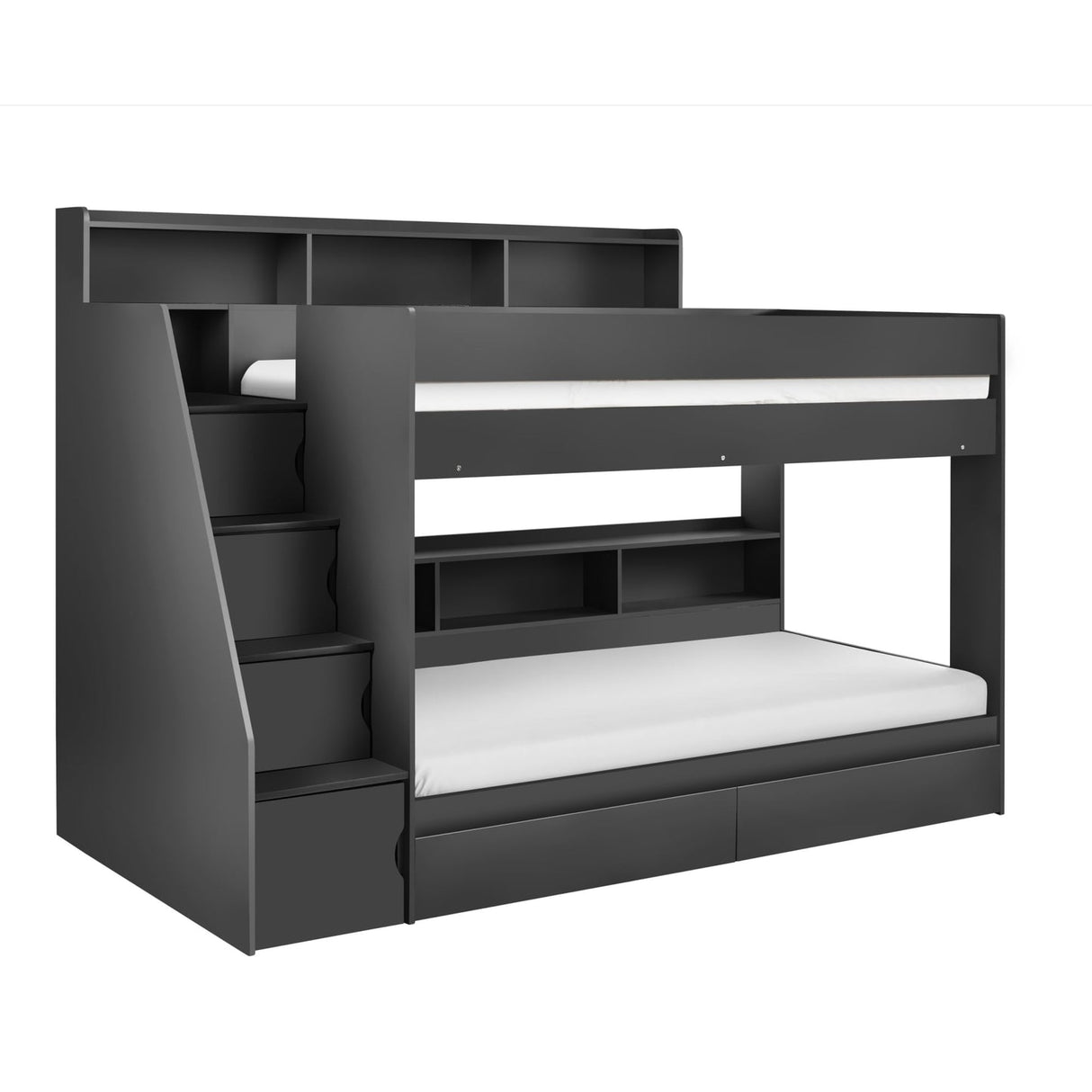 Wooden Bunk Bed With Ladder - Camelot