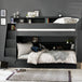 Wooden Bunk Bed With Ladder - Camelot