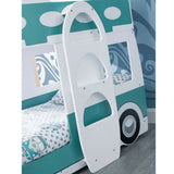 Wooden Bunk Bed With Ladder - Campervan