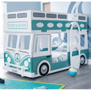 Wooden Bunk Bed With Ladder - Campervan