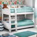 Wooden Bunk Bed With Ladder - Domino