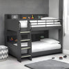 Wooden Bunk Bed With Ladder - Domino