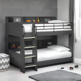 Wooden Bunk Bed With Ladder - Domino