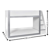 Wooden Bunk Bed With Ladder - Gaia