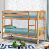 Wooden Bunk Bed With Ladder - Lincoln