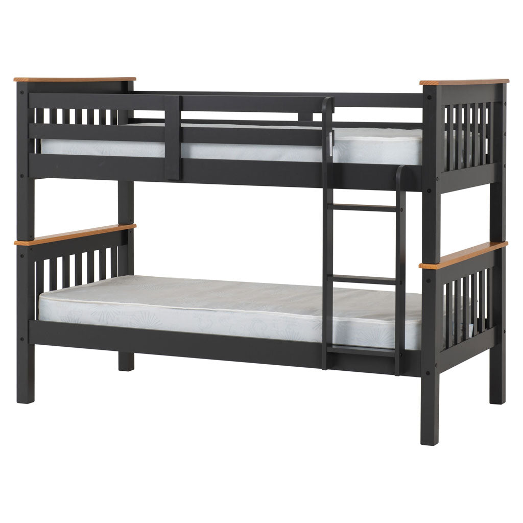 Wooden Bunk Bed With Ladder - Neptune