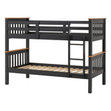 Wooden Bunk Bed With Ladder - Neptune