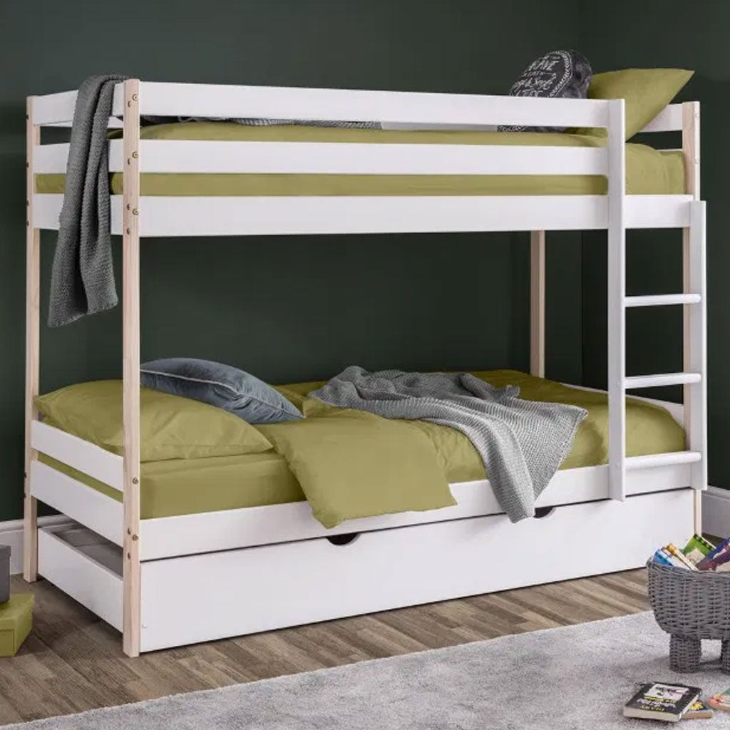Wooden Bunk Bed With Ladder - Nova