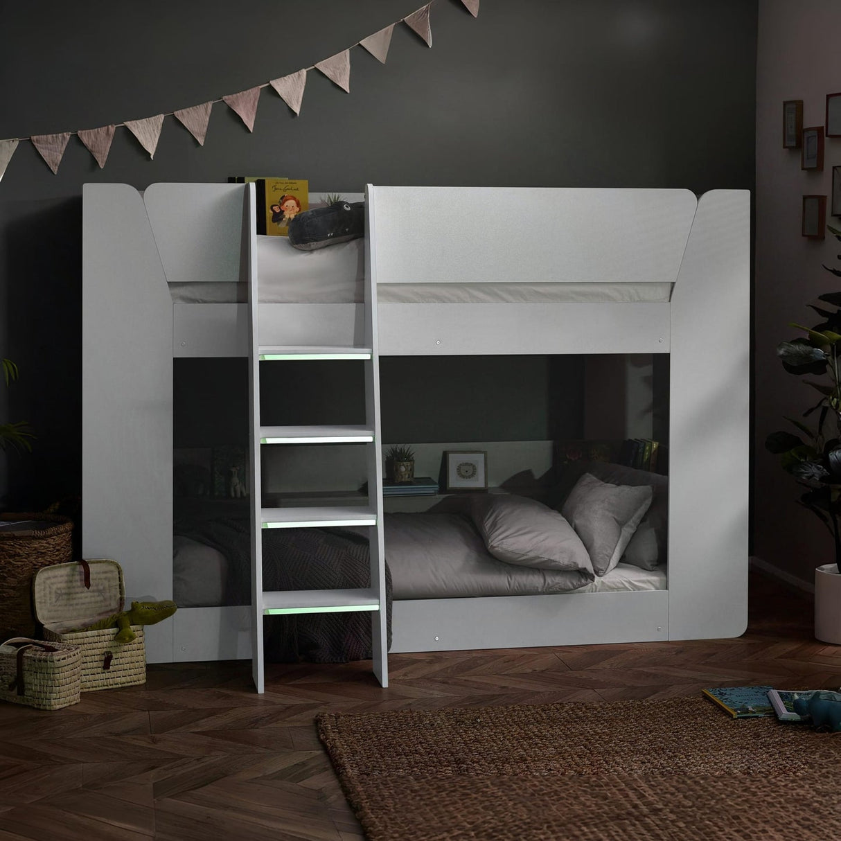 Wooden Bunk Bed With Ladder - Parsec
