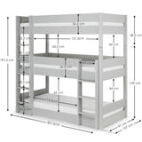 Wooden Bunk Bed With Ladder - Trio