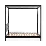 Wooden Canopy Double Bed - Roxanne