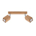 Wooden Ceiling Light With 2 Keke Lamps - Peach Puff