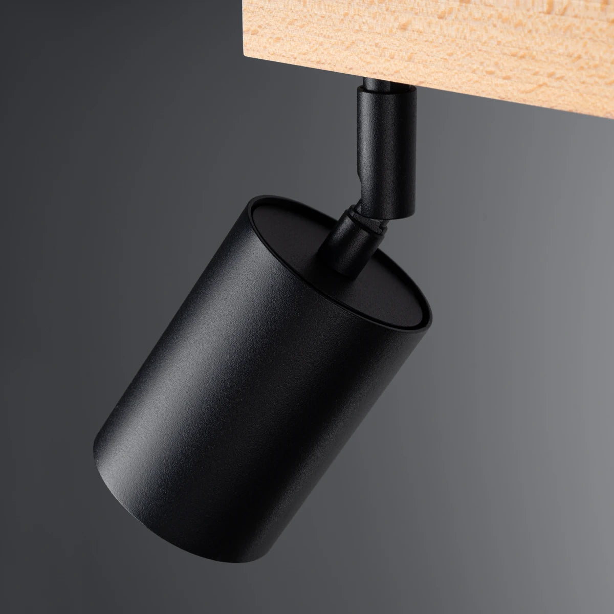 Wooden Ceiling Light With 3 Verdo Lamps in Natural Wood - Peach Puff