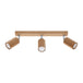 Wooden Ceiling Light With 3 Zeke Lamps - Peach Puff