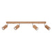 Wooden Ceiling Light With 4 Zeke Lamps - Peach Puff