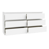 Wooden Chest 6 Drawers Wide - Edmore