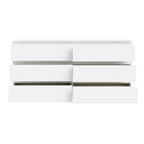 Wooden Chest 6 Drawers Wide - Edmore
