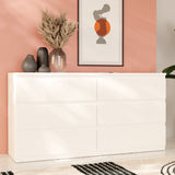 Wooden Chest 6 Drawers Wide - Edmore