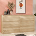 Wooden Chest Of 6 Drawers Wide - Edmore
