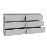 Wooden Chest 6 Drawers Wide - Edmore