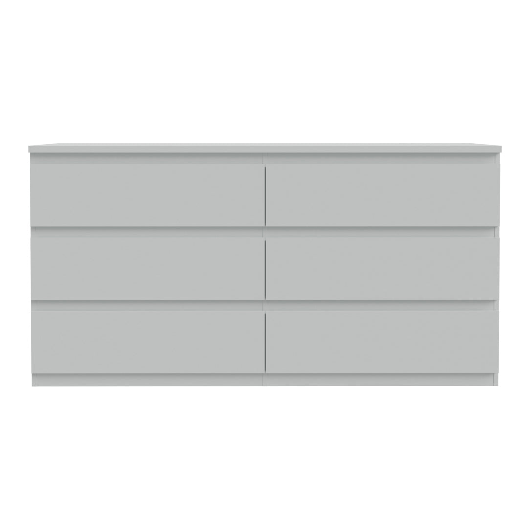 Wooden Chest 6 Drawers Wide - Edmore