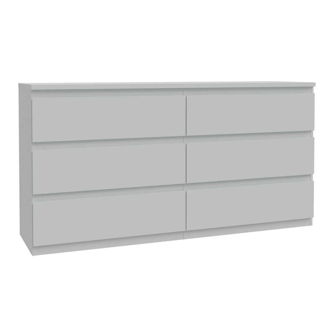 Wooden Chest 6 Drawers Wide - Edmore