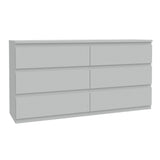 Wooden Chest 6 Drawers Wide - Edmore
