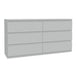 Wooden Chest Of 6 Drawers Wide - Edmore