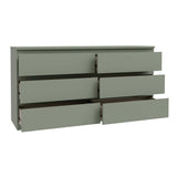 Wooden Chest 6 Drawers Wide - Edmore