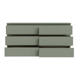 Wooden Chest 6 Drawers Wide - Edmore