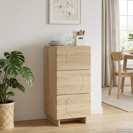 Wooden Chest Of 3 Drawers 33.5cm Wide - Vantage Home