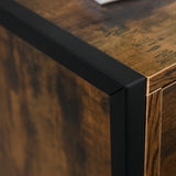 Wooden Chest Of 3 Drawers 39cm Wide in Set Of 2 - Velmora
