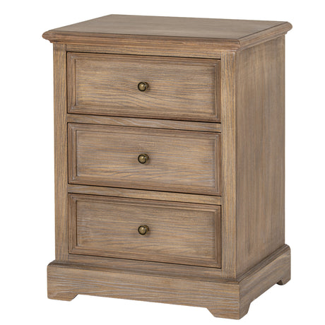 Wooden Chest Of 3 Drawers 50cm Wide - Delphine