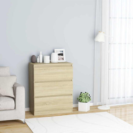 Wooden Chest Of 3 Drawers 60cm Wide - Vantage Home