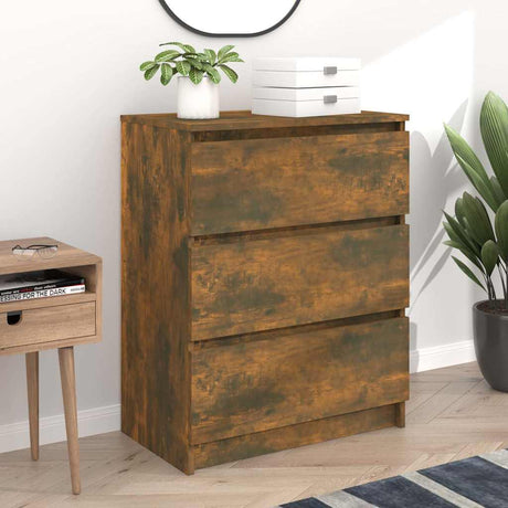 Wooden Chest Of 3 Drawers 60cm Wide - Vantage Home