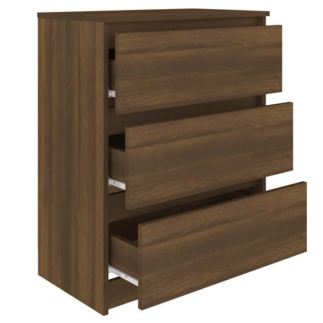 Wooden Chest Of 3 Drawers 60cm Wide - Vantage Home