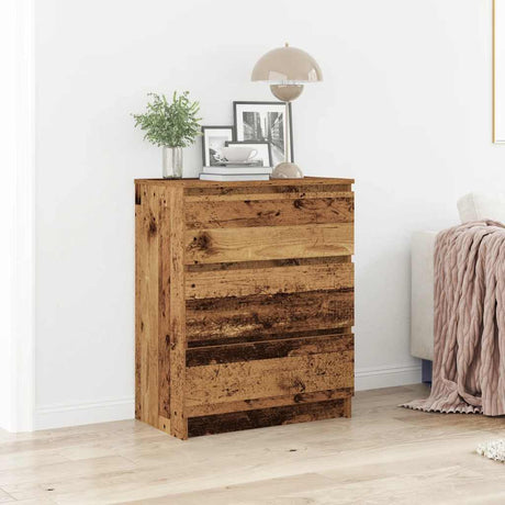 Wooden Chest Of 3 Drawers 60cm Wide - Vantage Home