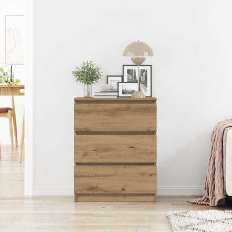 Wooden Chest Of 3 Drawers 60cm Wide - Vantage Home