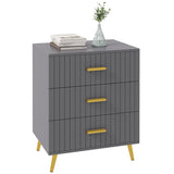 Wooden Chest Of 3 Drawers 60cm Wide - Velmora