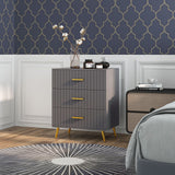Wooden Chest Of 3 Drawers 60cm Wide - Velmora