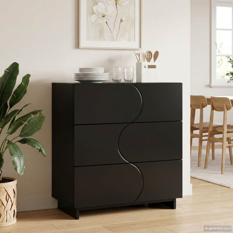 Wooden Chest Of 3 Drawers 70cm Wide - Vantage Home