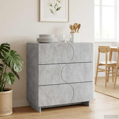 Wooden Chest Of 3 Drawers 70cm Wide - Vantage Home