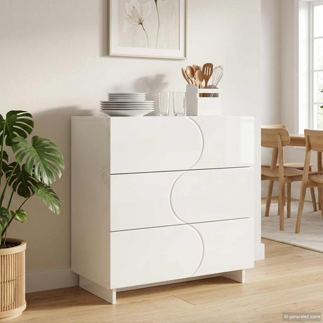 Wooden Chest Of 3 Drawers 70cm Wide - Vantage Home